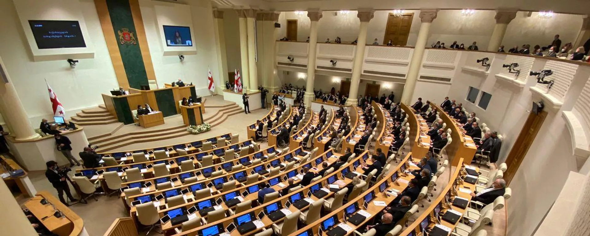 Georgian President Salome Zourabichvili speaks during the first session of the newly elected Georgian parliament in Tbilisi, Georgia - Sputnik International, 1920, 03.06.2024