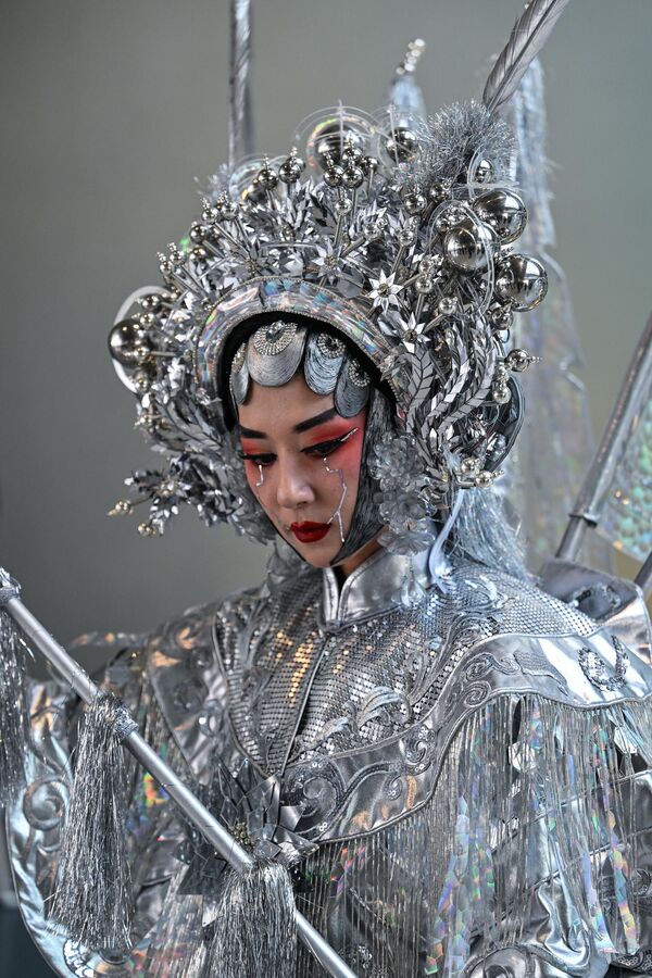 A woman wearing a costume at the 2023 World Science Fiction Convention in Chengdu. - Sputnik International