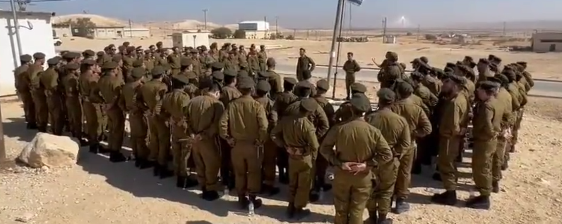Screenshot of video showing recruited ultra-Orthodox Jews recruited to serve in the IDF amid the escalation of the Palestinian-Israeli crisis. - Sputnik International, 1920, 06.11.2023