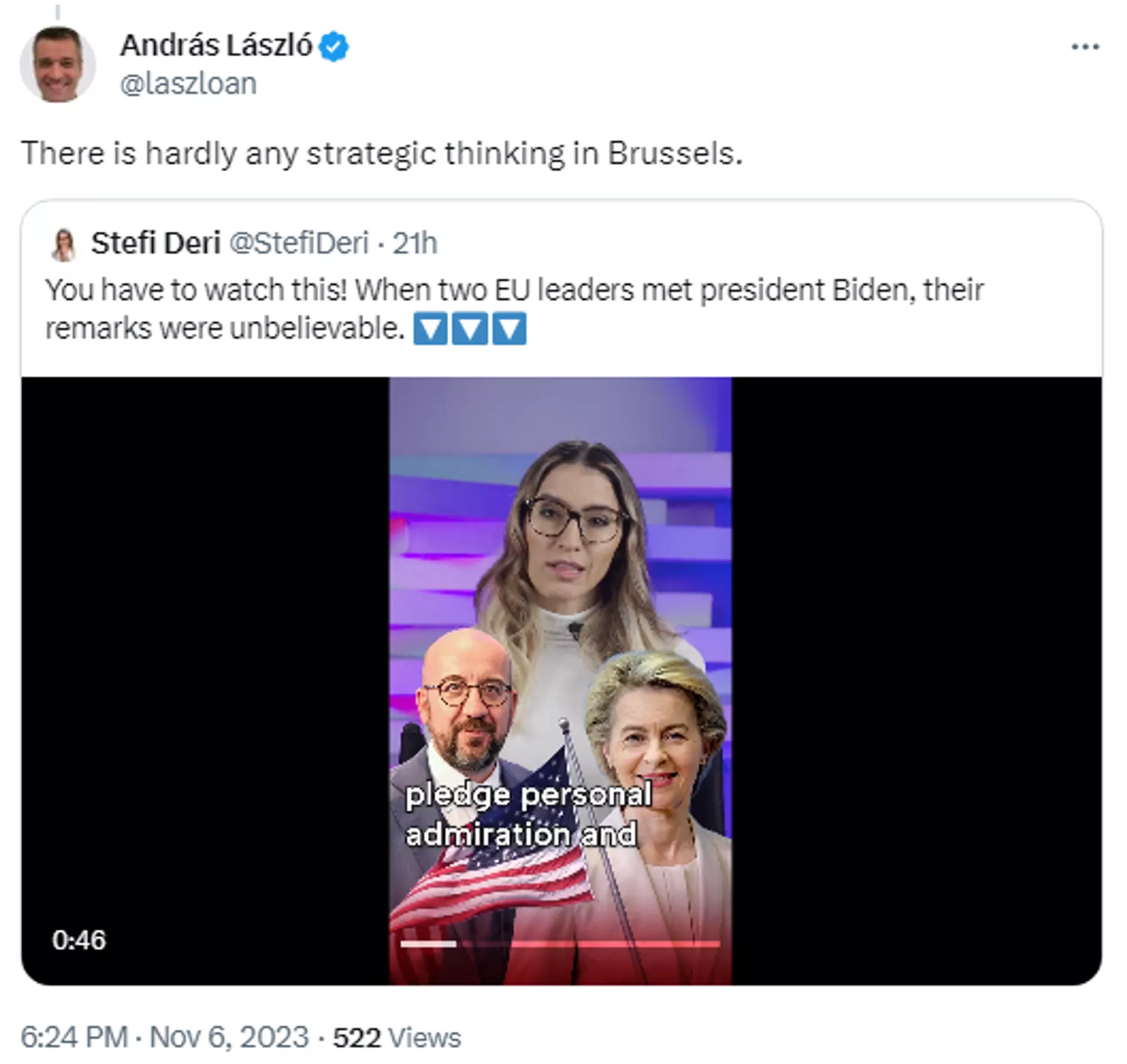 Screenshot of X post. - Sputnik International, 1920, 07.11.2023