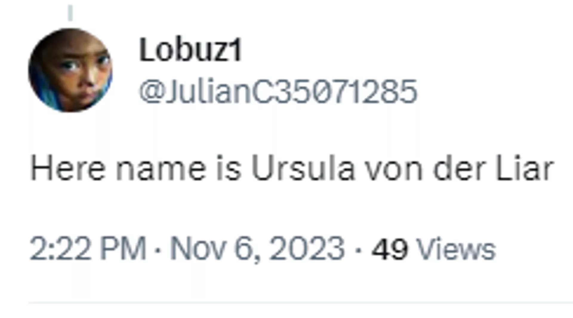 Screenshot of X post. - Sputnik International, 1920, 07.11.2023