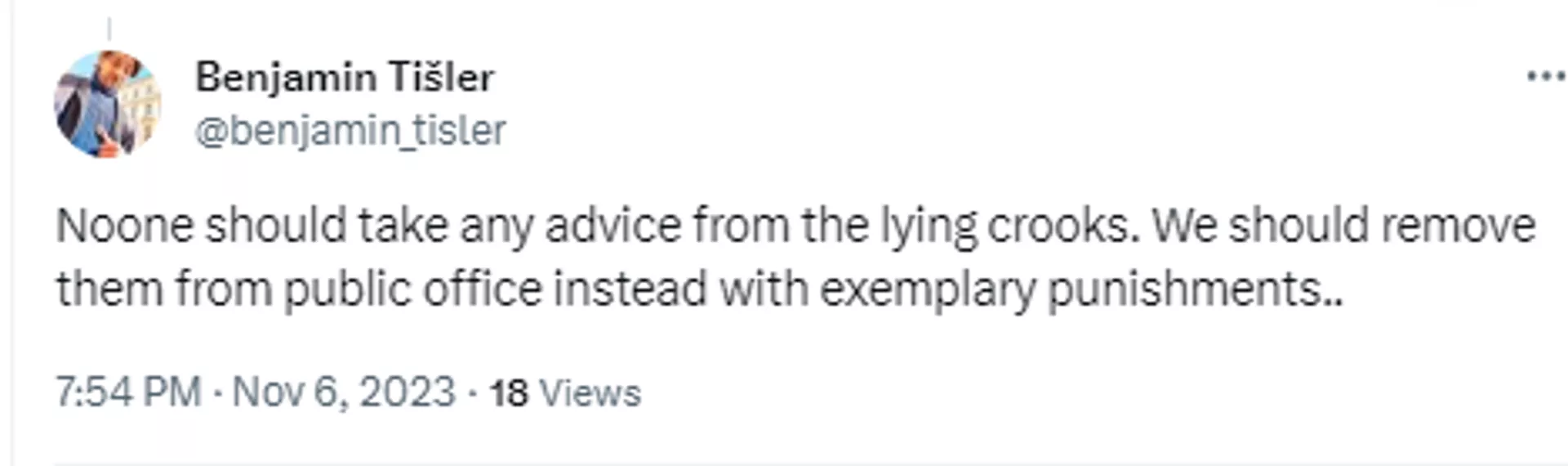 Screenshot of X post. - Sputnik International, 1920, 07.11.2023