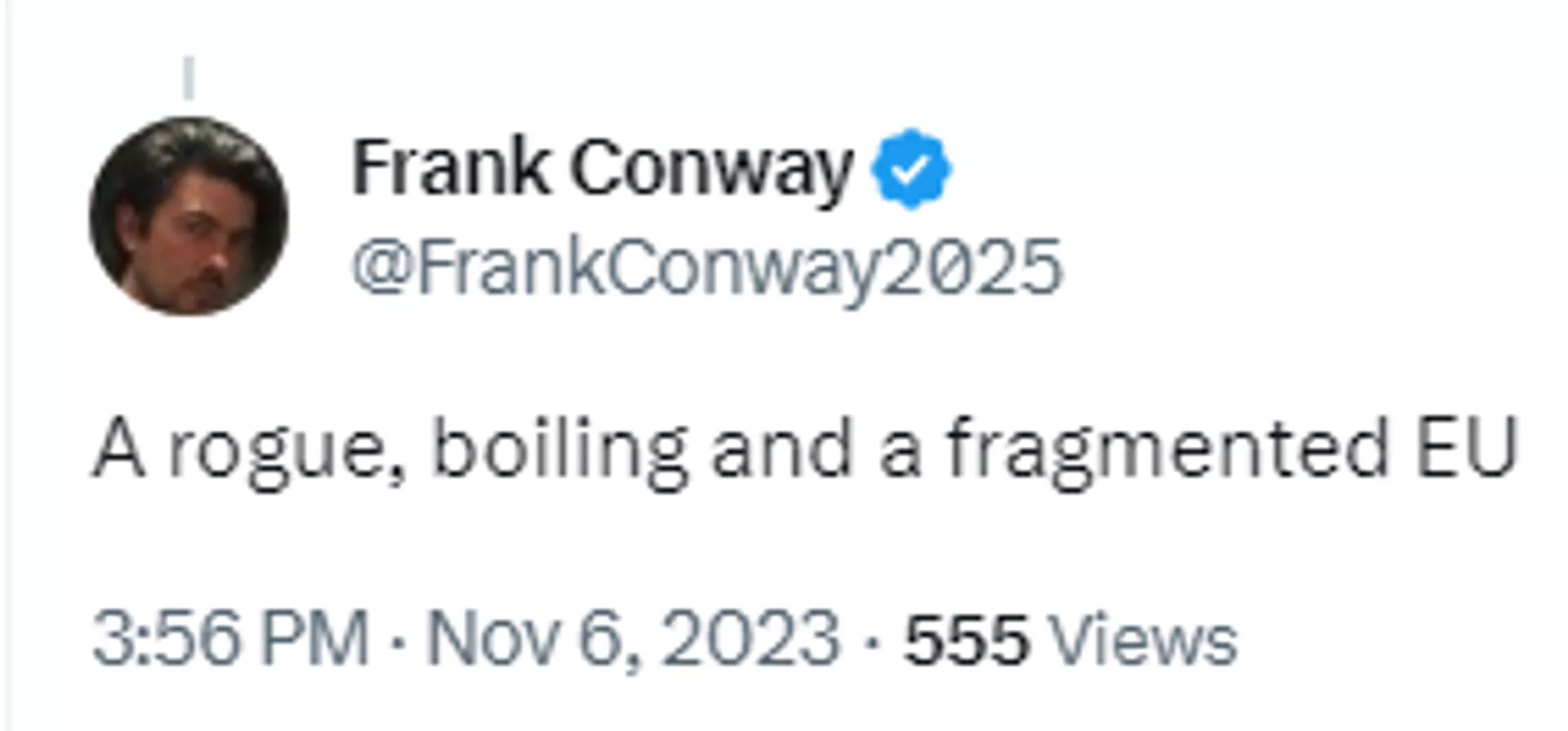 Screenshot of X post. - Sputnik International, 1920, 07.11.2023