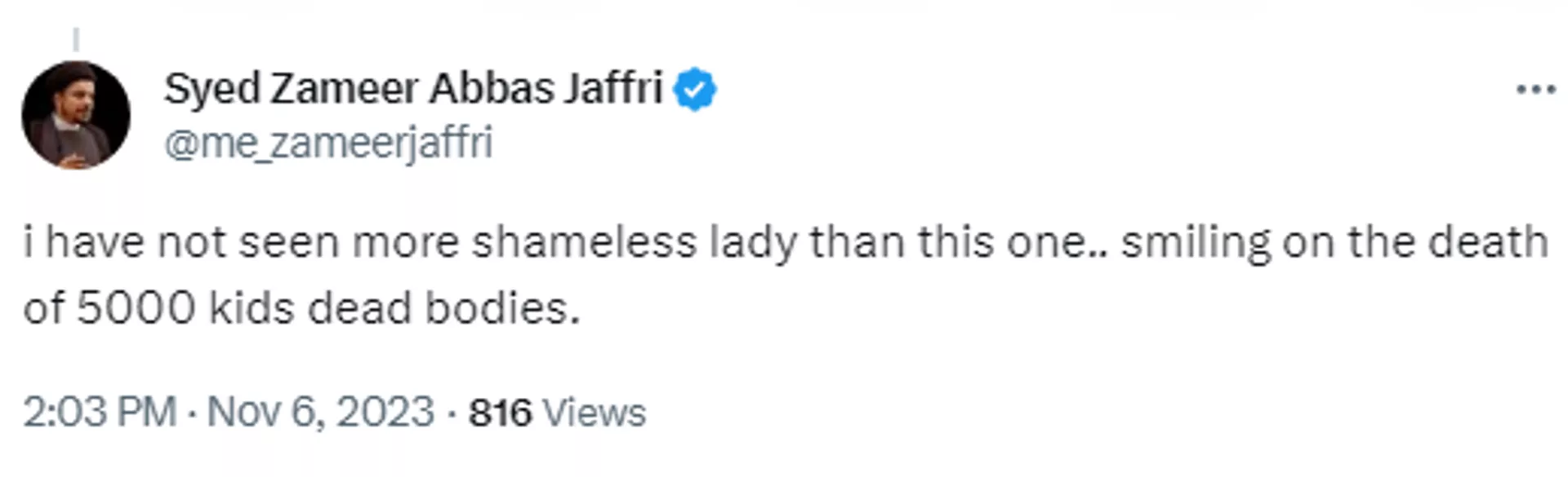 Screenshot of X post. - Sputnik International, 1920, 07.11.2023