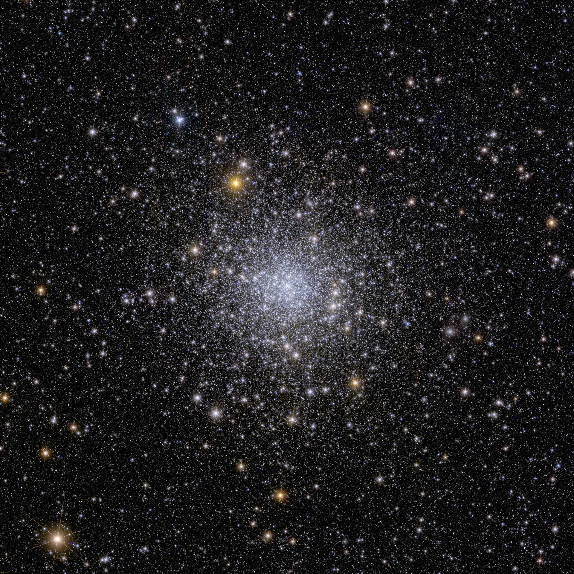 This sparkly image shows Euclid’s view on a globular cluster called NGC 6397. Globular clusters are collections of hundreds of thousands of stars held together by gravity.

Located about 7800 light-years from Earth, NGC 6397 is the second-closest globular cluster to us. Together with other globular clusters it orbits in the disc of the Milky Way, where the majority of stars are located. - Sputnik International, 1920, 07.11.2023