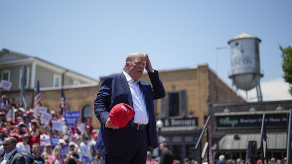 Former President Donald Trump speaks during a rally, Saturday, July 1, 2023, in Pickens, S.C. - Sputnik International