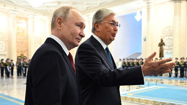 Vladimir Putin and Kassym-Jomart Tokayev - Sputnik International