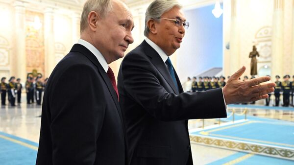 Vladimir Putin and Kassym-Jomart Tokayev - Sputnik International