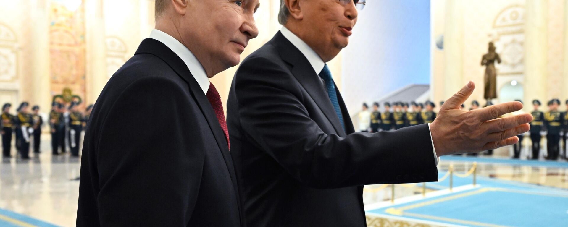 Vladimir Putin and Kassym-Jomart Tokayev - Sputnik International, 1920, 09.11.2023