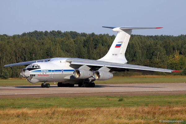 Ilyushin Il-76MD-90A at an airfield. The aircraft is the latest modernization of the workhorse Il-76 strategic airlifter. - Sputnik International