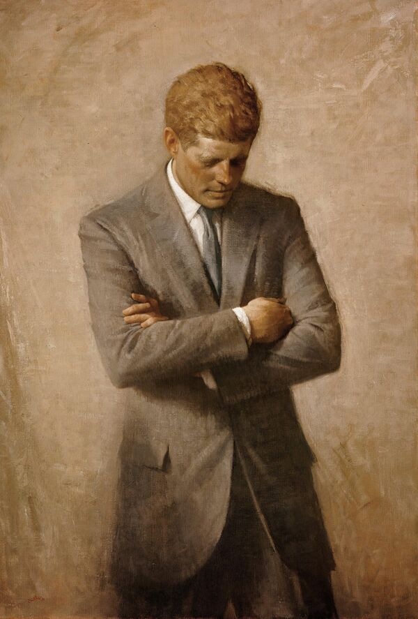 Posthumous official presidential portrait of US President John F. Kennedy. - Sputnik International