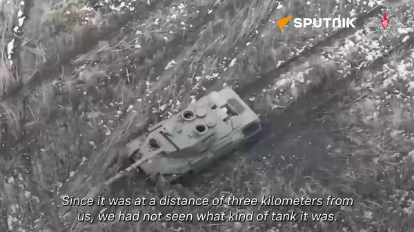 Russian Troops Destroy German-made Leopard 1A5 in Special Op Zone - Sputnik International