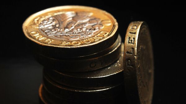 British one pound coins. - Sputnik International