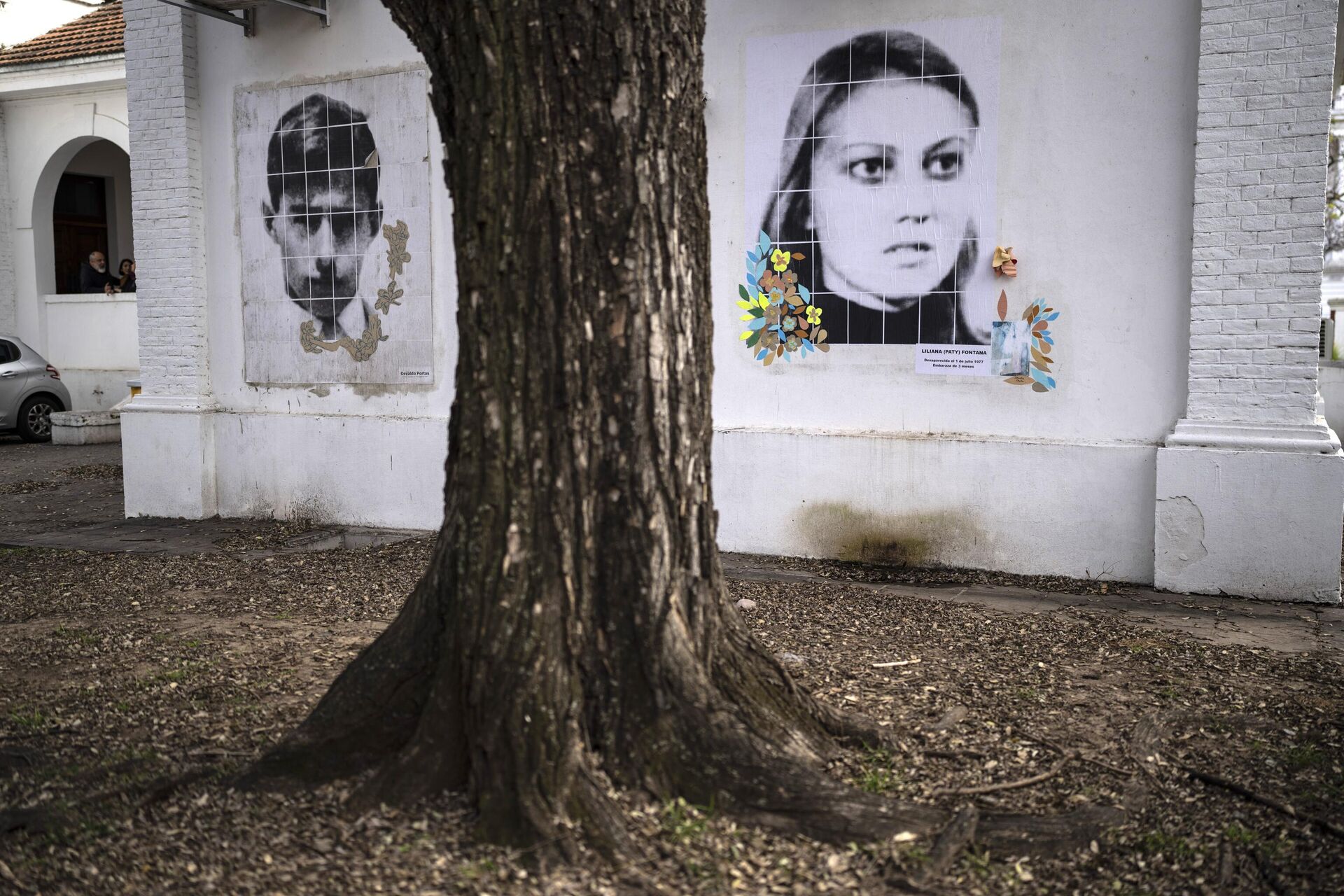 Portraits of disappeared political militants Liliana Fontana, right, and Osvaldo Portas, are displayed on the walls of the Argentine Navy School of Mechanics, ESMA, Museum and Site of Memory in Buenos Aires, Argentina, Tuesday, Sept. 19, 2023. The ESMA, which was used as an illegal detention and torture center during Argentina's last military dictatorship, has been declared a UNESCO World Heritage Site. - Sputnik International, 1920, 03.12.2023