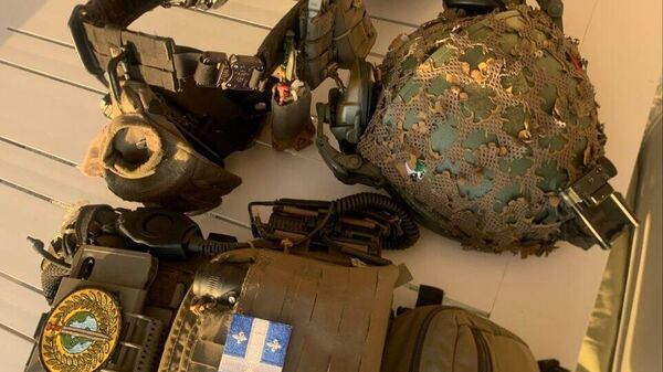 Social media screenshot: Canadian mercenary Alex Gallant's gear before coming to Israel - Sputnik International