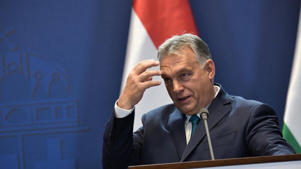 Hungarian Prime Minister Viktor Orban speaks during a news conference - Sputnik International
