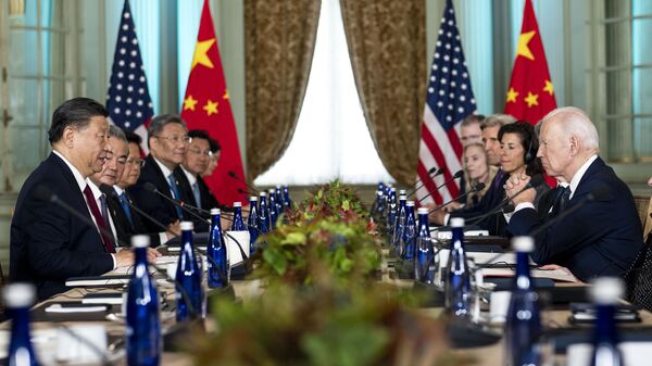 President Joe Biden Meets with China's President President Xi Jinping - Sputnik International