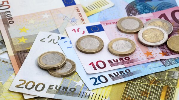 Купюры и монеты евро - Sputnik International