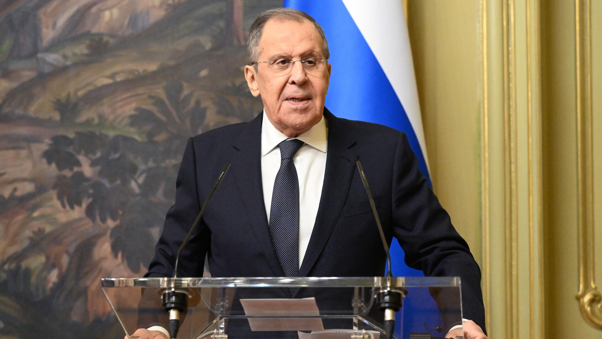 Russian Foreign Minister Sergey Lavrov talks to the media during a joint news conference following his meeting with Indian Foreign Minister Subrahmanyam Jaishankar, in Moscow, Russia - Sputnik International, 1920, 09.02.2024