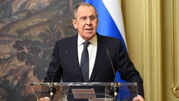 Russian Foreign Minister Sergey Lavrov talks to the media during a joint news conference following his meeting with Indian Foreign Minister Subrahmanyam Jaishankar, in Moscow, Russia - Sputnik International