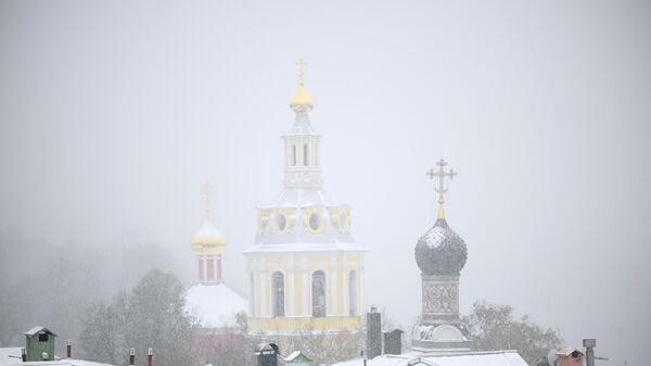 A Russian Orthodox church in winter - Sputnik International