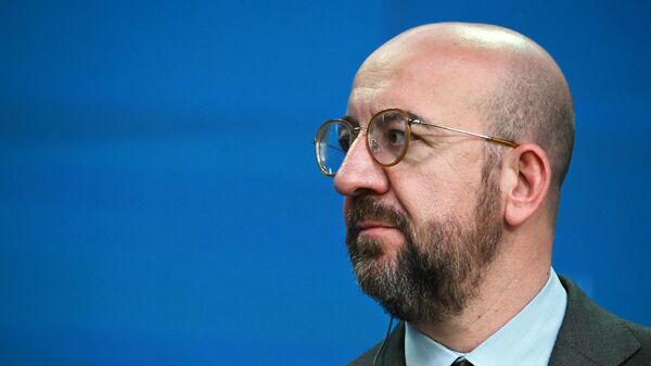 European Council President Charles Michel attends a news conference during the European leaders summit in Brussels, Belgium - Sputnik International