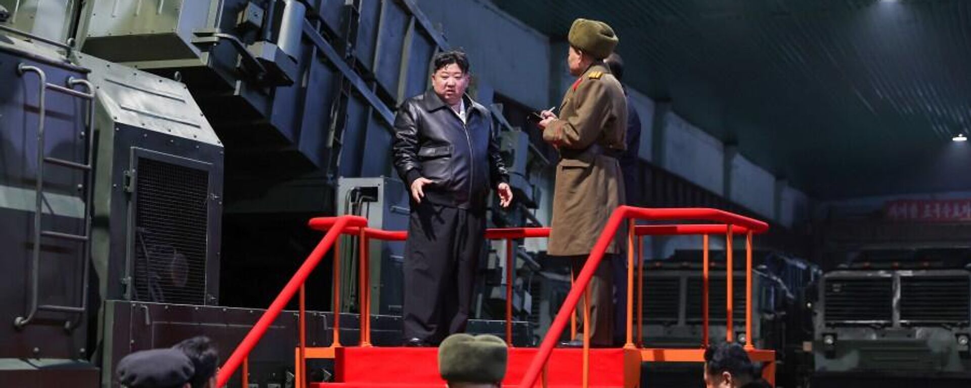 North Korea's Kim Jong Un during a tour of weapons factories. - Sputnik International, 1920, 10.01.2024