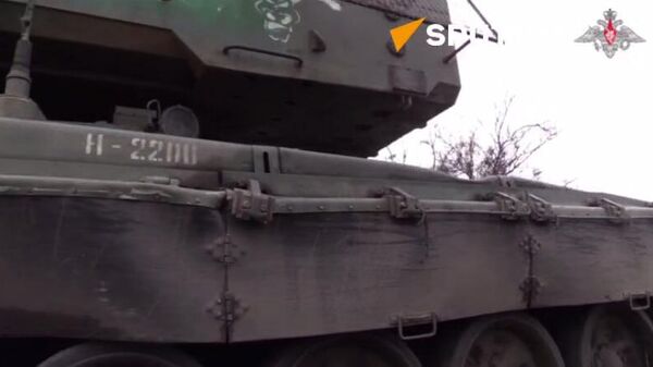 Russian paratrooper Solntsepyok crew destroys fortified Ukrainian stronghold - Sputnik International