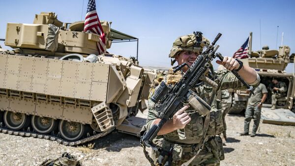 US soldiers in Rumaylan (Rmeilan), Syria's northeastern Hasakeh province, on June 7, 2023.  - Sputnik International