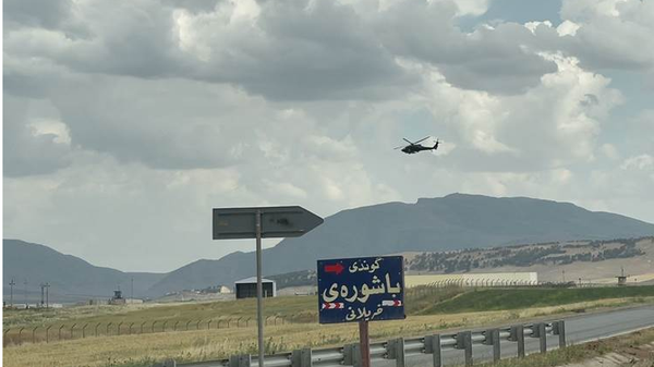 Screenshot of photo featuring Bashur airbase in Harir, Erbil, Iraq, in 2021. - Sputnik International