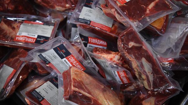 Packaged Russian beef  - Sputnik International