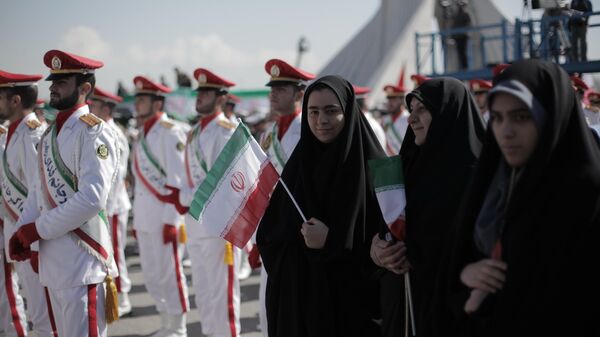Islamic Revolutionary Guard Corps (IRGC) on the anniversary of the Islamic Revolution in Tehran - Sputnik International