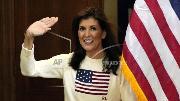 Republican presidential candidate former UN Ambassador Nikki Haley in Peterborough, N.H.  - Sputnik International