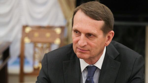 Russian Foreign Intelligence Service Director Sergey Naryshkin attends a meeting of Russian President Vladimir Putin with members of the Security Council at the Kremlin in Moscow, Russia - Sputnik International
