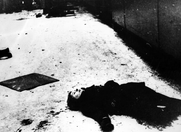 A victim of artillery shelling during the Siege of Leningrad. - Sputnik International