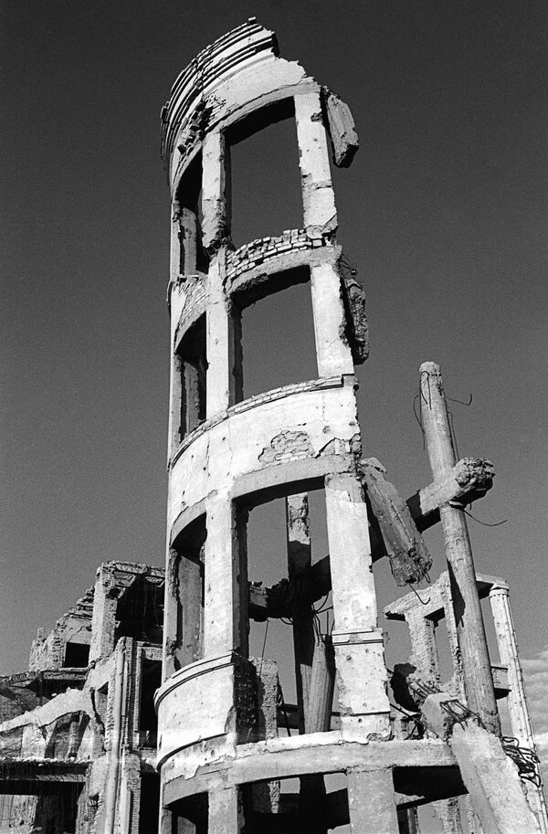 A school building destroyed during the Battle of Stalingrad. - Sputnik International