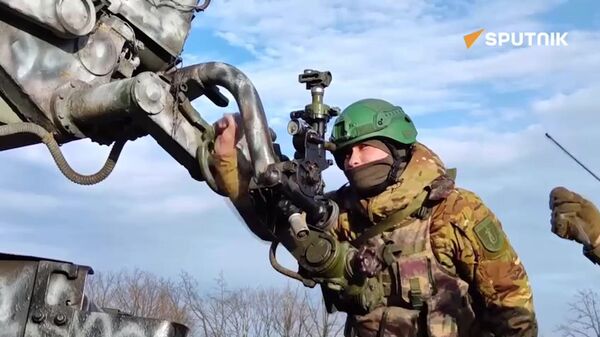  Russian troops destroyed a group of Ukrainian infantrymen in the special military op zone - Sputnik International