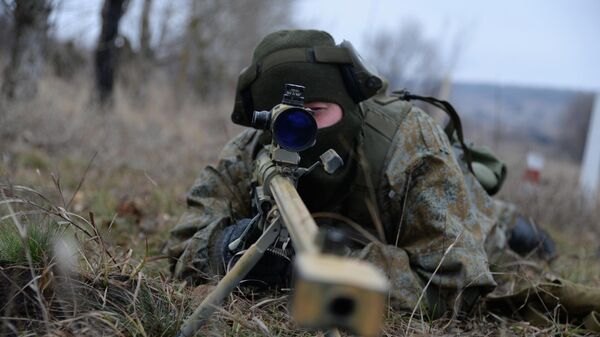 A Russian serviceman takes part in military drills in Russia's Voronezh region. File photo - Sputnik International