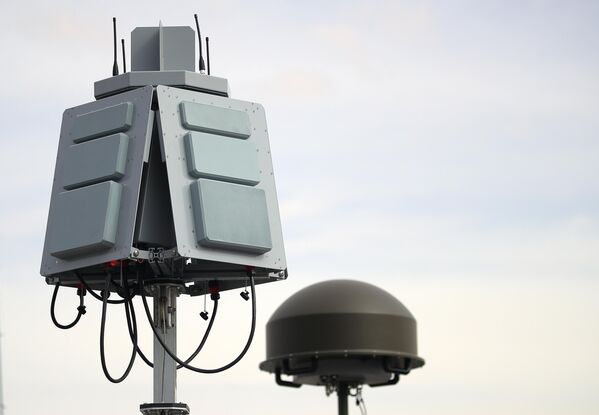 A Russian Serp-VS6 anti-drone system at the World Defense Show 2024. - Sputnik International
