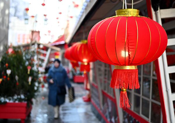 Lanterns at the Chinese New Year festival in Moscow. - Sputnik International