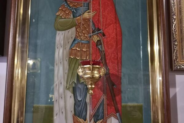 Alexander Nevsky's icon at Father Michael's temple - Sputnik International