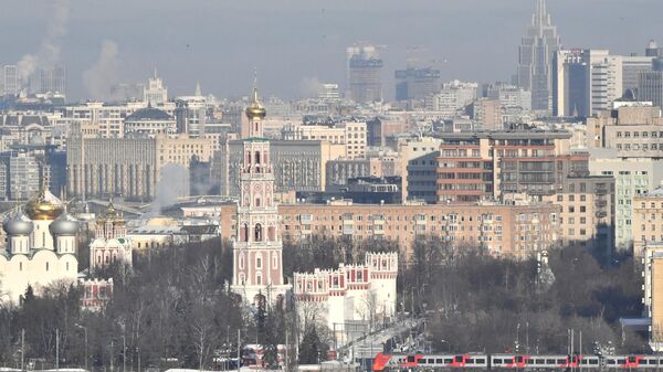 A general view shows the Novodevichy monastery on a frosty day in Moscow, Russia. - Sputnik International