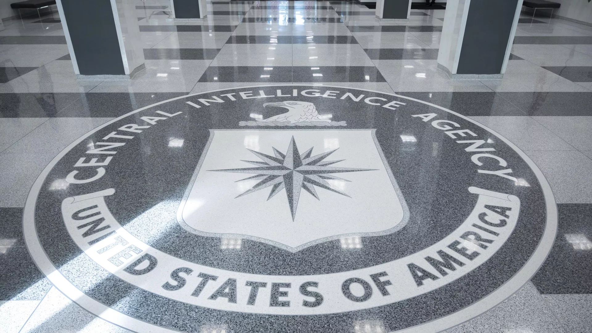 The seal of Central Intelligence Agency is seen in the lobby the headquarters building in Langley, Va., on Saturday, Sept. 24, 2022 - Sputnik International, 1920, 16.02.2024