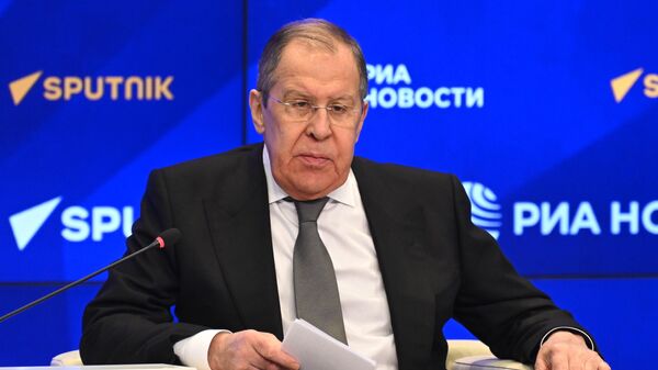 Russian Foreign Minister Sergey Lavrov at the conference Euromaidan: Ukraine's Lost Decade in Moscow - Sputnik International