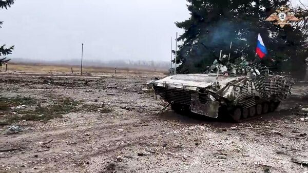 Russian military equipment in Avdeyevka, Donetsk People's Republic.  - Sputnik International