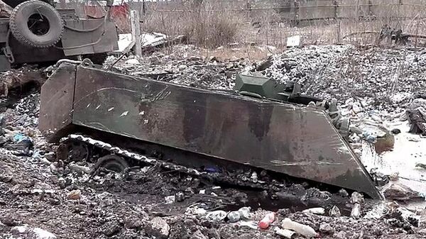 Destroyed Ukrainian military hardware in Avdeyevka. File photo - Sputnik International