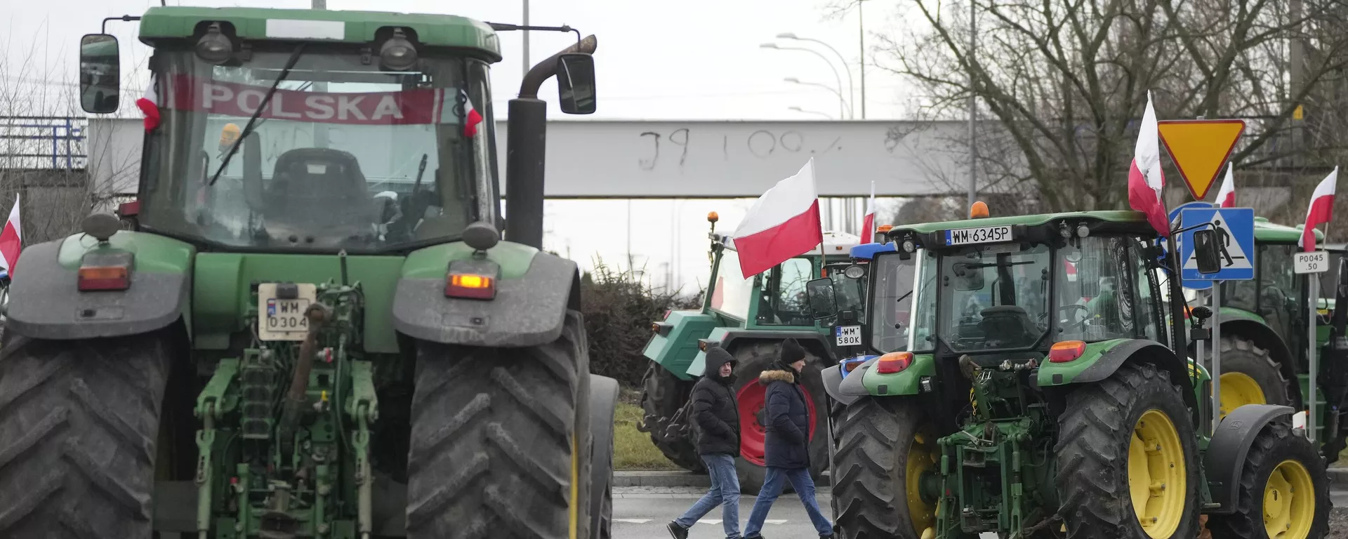 Polish farmers protesting against uncontrolled Ukrainian imports in the city of Minsk Mazowiecki, Poland - Sputnik International, 1920, 23.11.2024