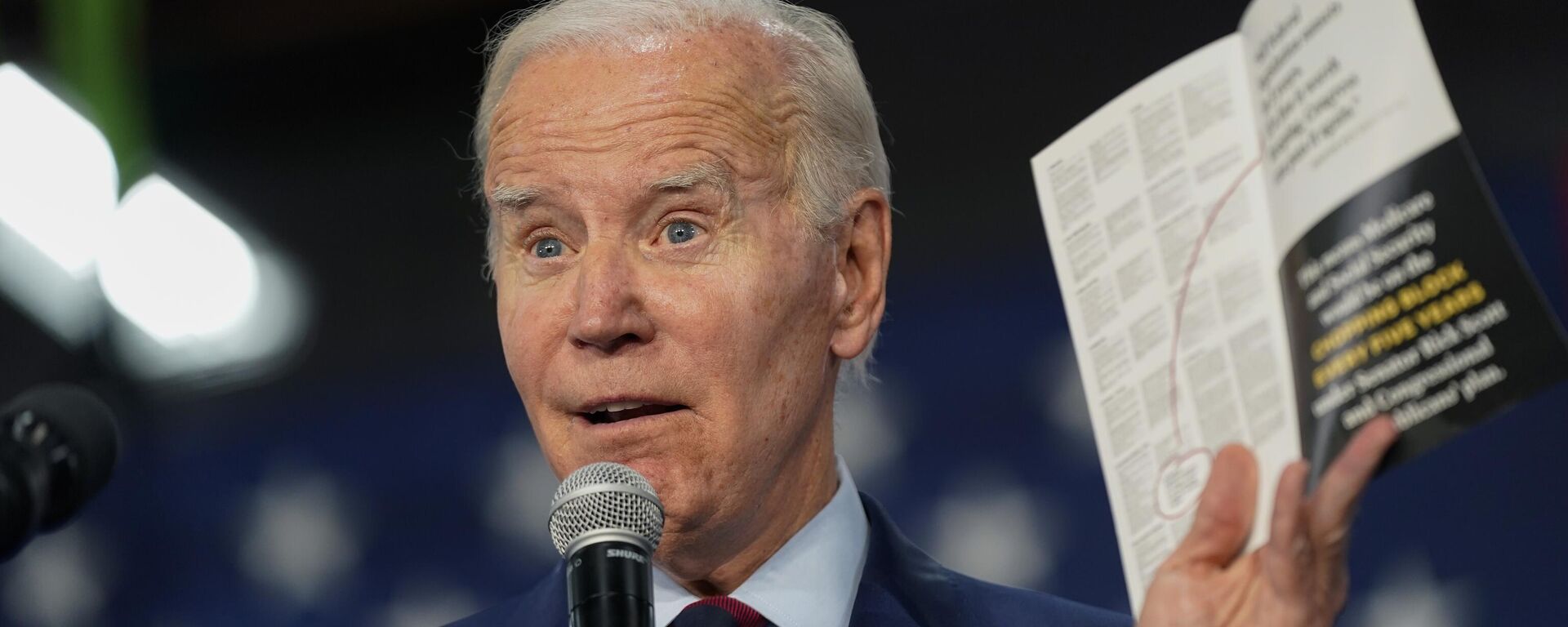 President Joe Biden talks about Social Security and Medicare as he speaks at a campaign event in support of Rep. Mike Levin, D-Calif., Thursday, Nov. 3, 2022, in San Diego - Sputnik International, 1920, 27.02.2024