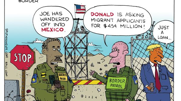 Trump and Biden at the Border - Sputnik International