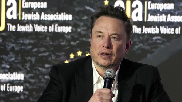 Tesla and SpaceX's CEO Elon Musk addresses the European Jewish Association's conference, in Krakow, Poland, Monday, Jan. 22, 2024.  - Sputnik International